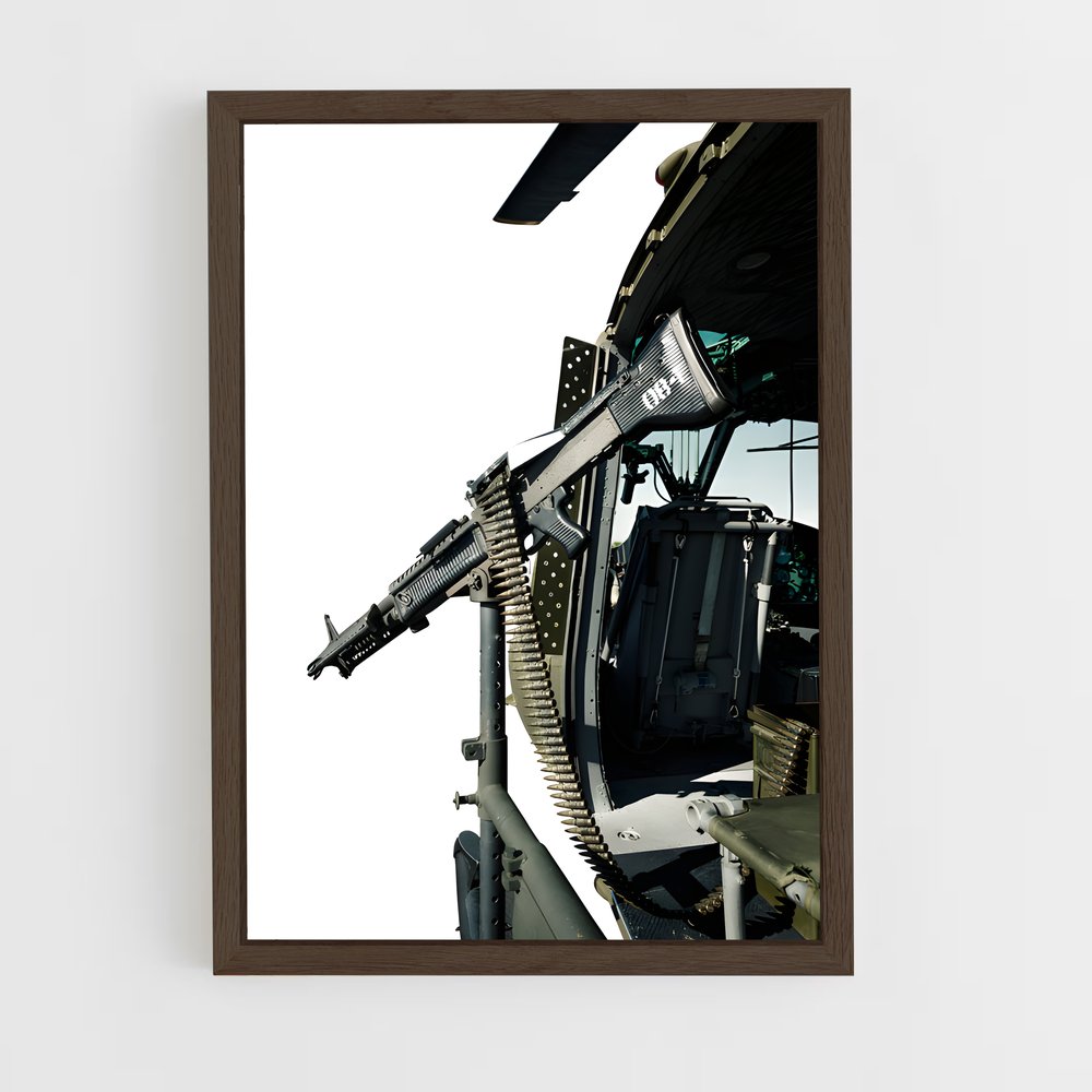 ap-huey uh-1-2 cadre Bois foncé
