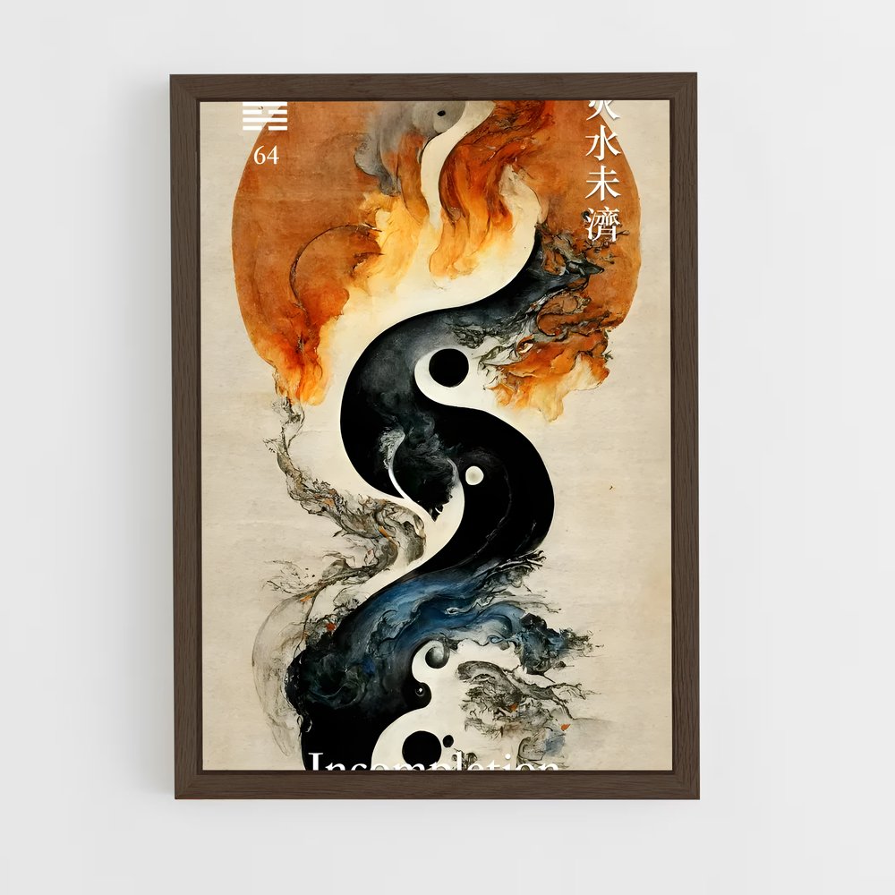 ap-i ching-2 cadre Bois foncé