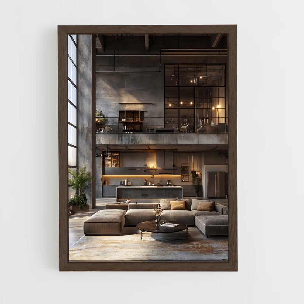 ap-industrial-16 cadre Bois foncé