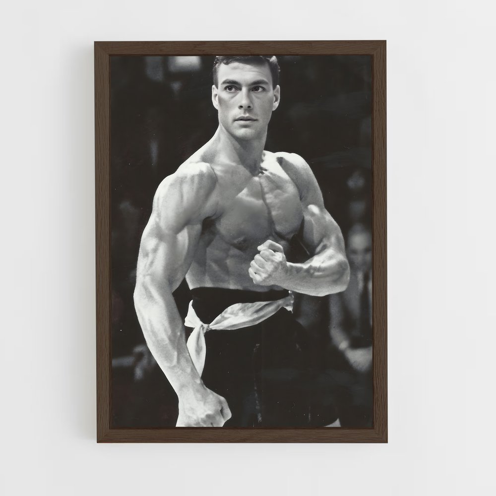 ap-jean-claude van damme-1 cadre Bois foncé