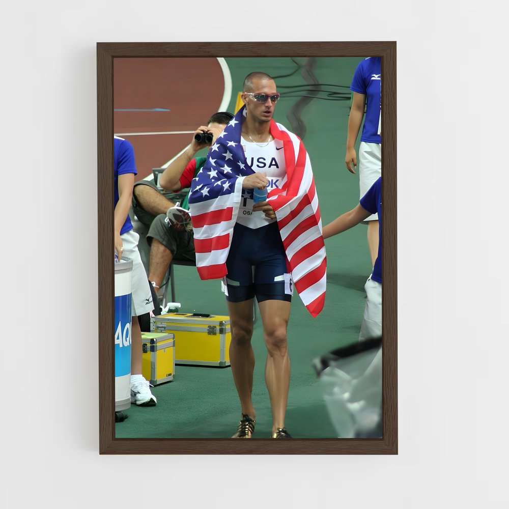 ap-jeremy wariner-1 cadre Bois foncé