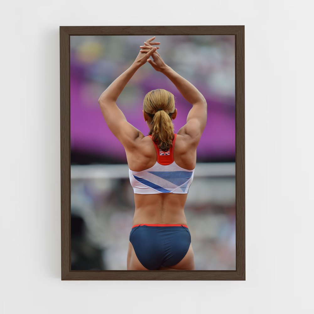 ap-jessica ennis-hill-11 cadre Bois foncé