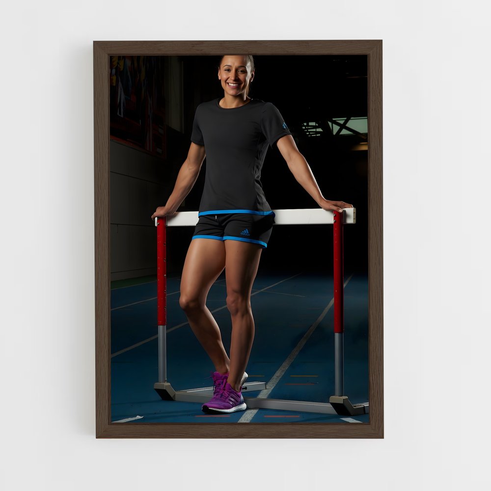 ap-jessica ennis-hill-4 cadre Bois foncé