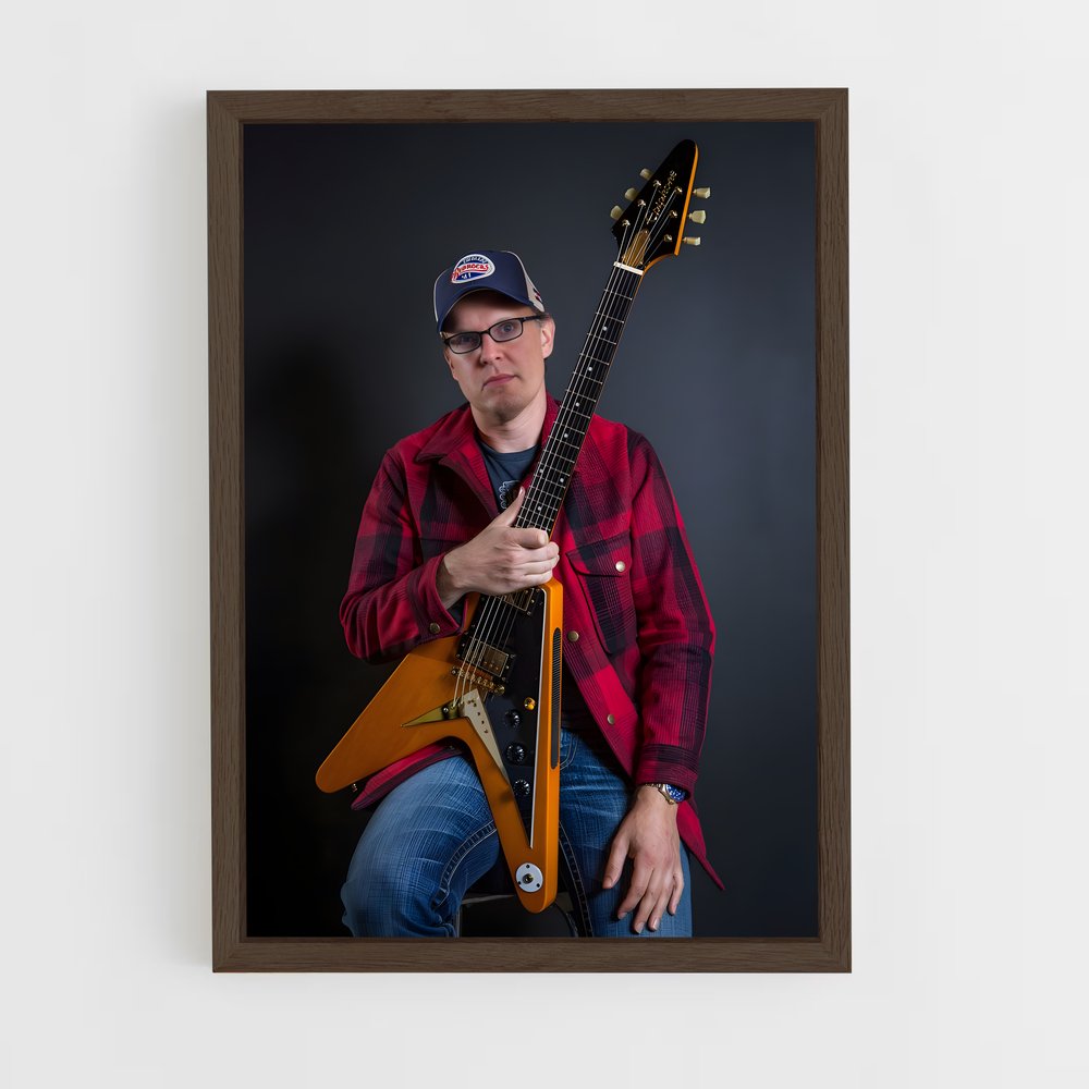 ap-joe bonamassa-4 cadre Bois foncé