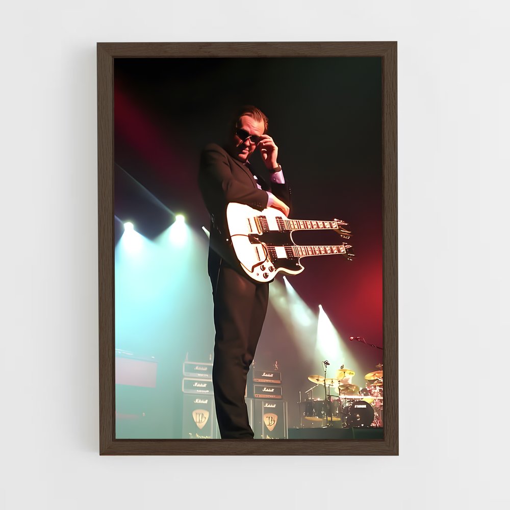 ap-joe bonamassa-7 cadre Bois foncé
