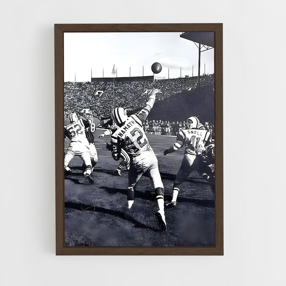 ap-joe namath-3 cadre Bois foncé