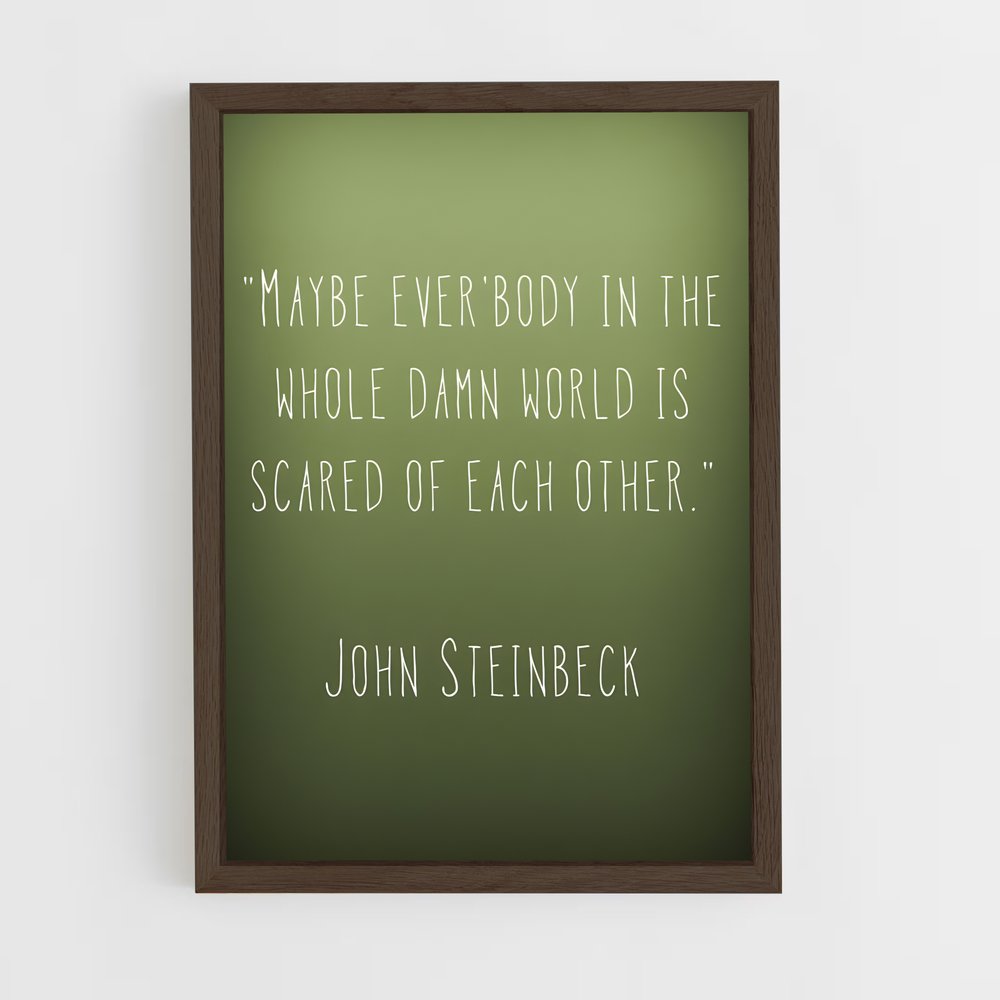 ap-john steinbeck-8 cadre Bois foncé