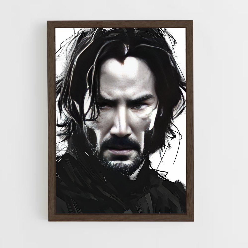 ap-john wick-8 cadre Bois foncé