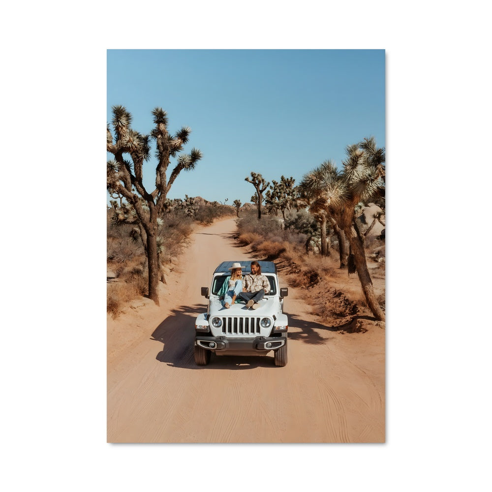 Poster Road Trip dans le Désert