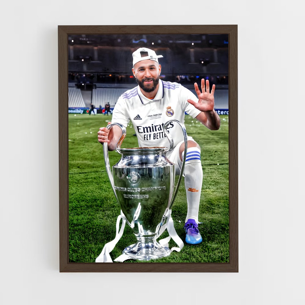ap-karim benzema-2 cadre Bois foncé