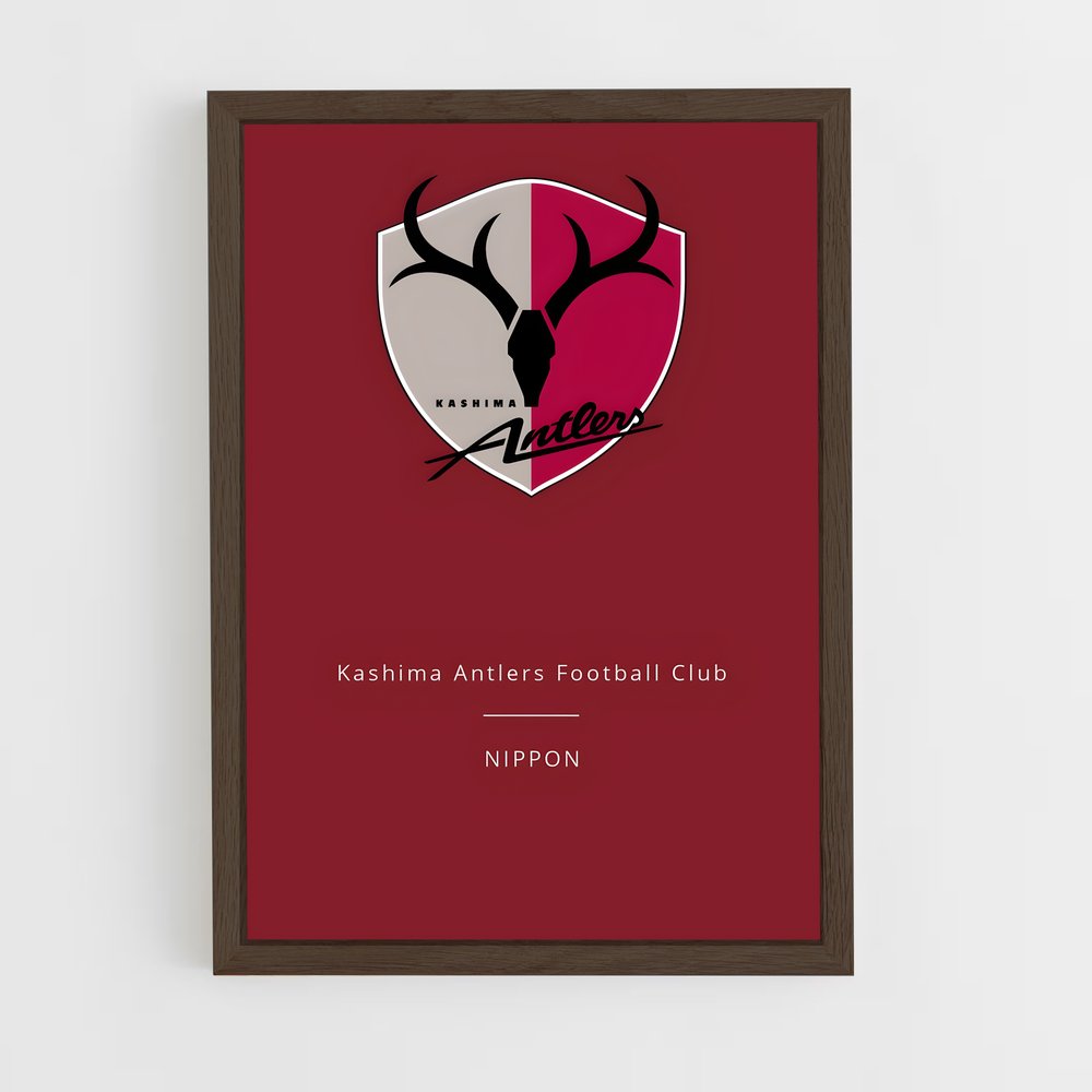 ap-kashima antlers-11 cadre Bois foncé