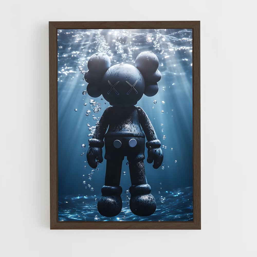 ap-kaws-14 cadre Bois foncé