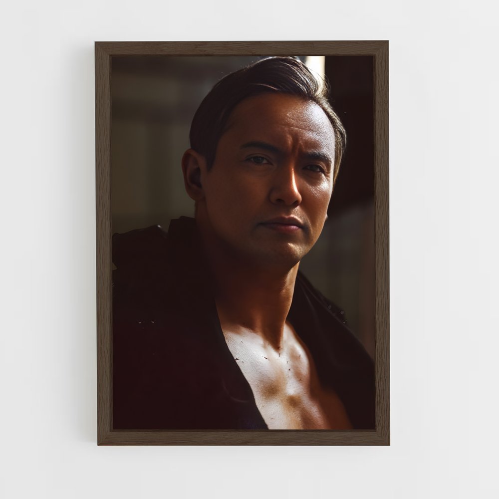 ap-kazuchika okada-7 cadre Bois foncé