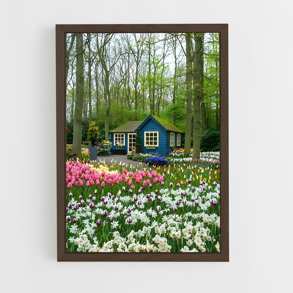 ap-keukenhof gardens-4 cadre Bois foncé