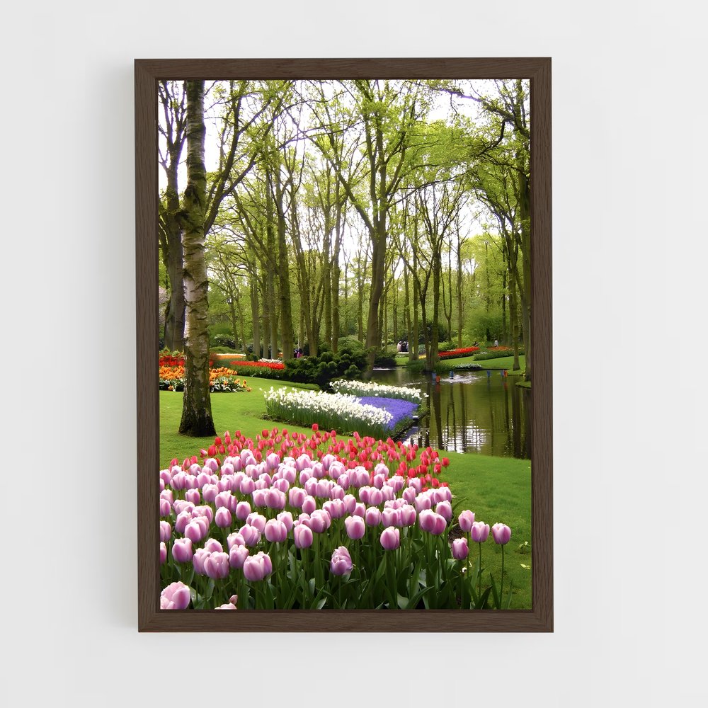 ap-keukenhof gardens-6 cadre Bois foncé