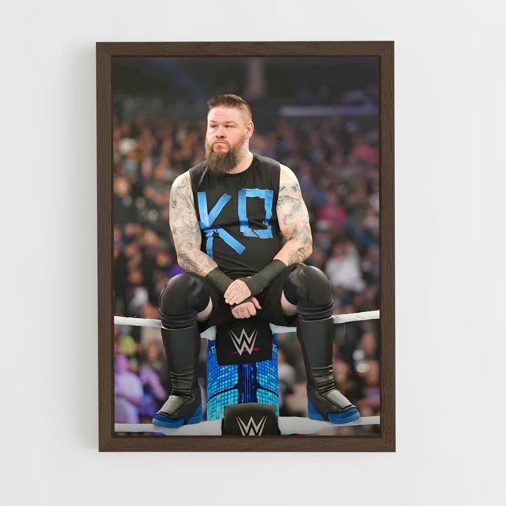 ap-kevin owens-3 cadre Bois foncé