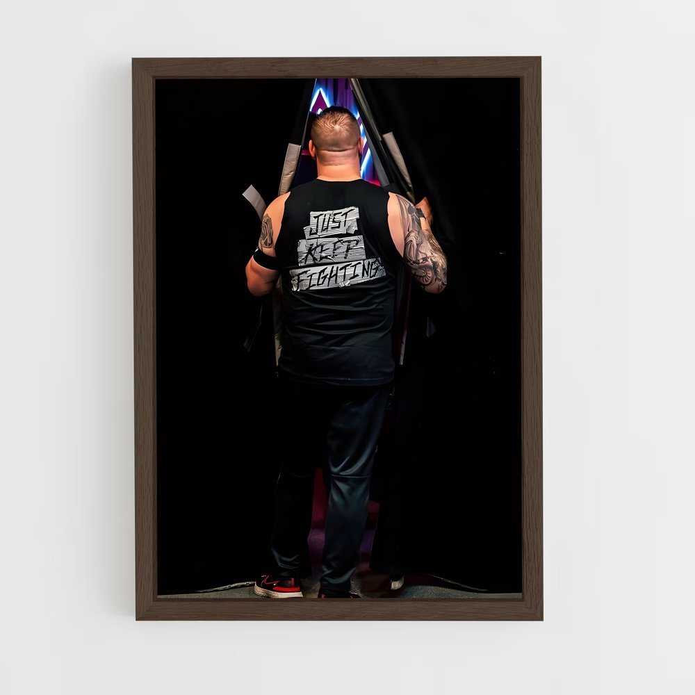ap-kevin owens-4 cadre Bois foncé
