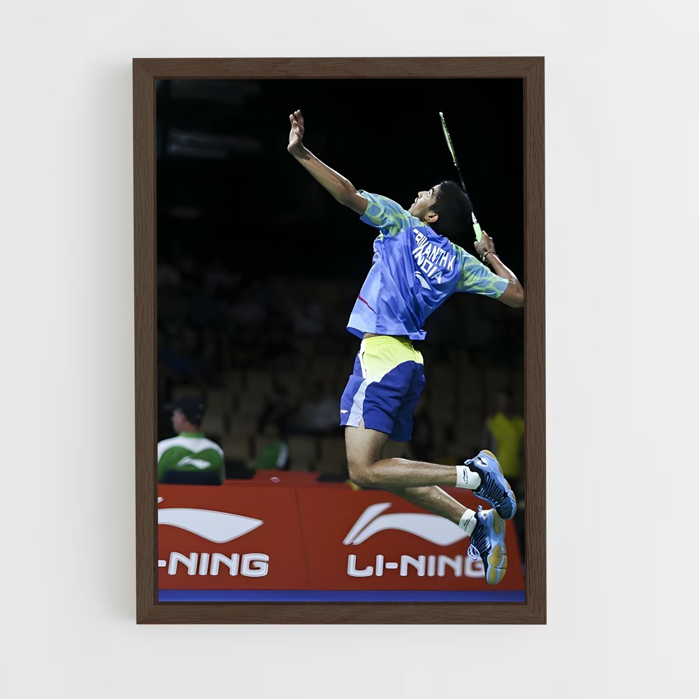 ap-kidambi srikanth-1 cadre Bois foncé