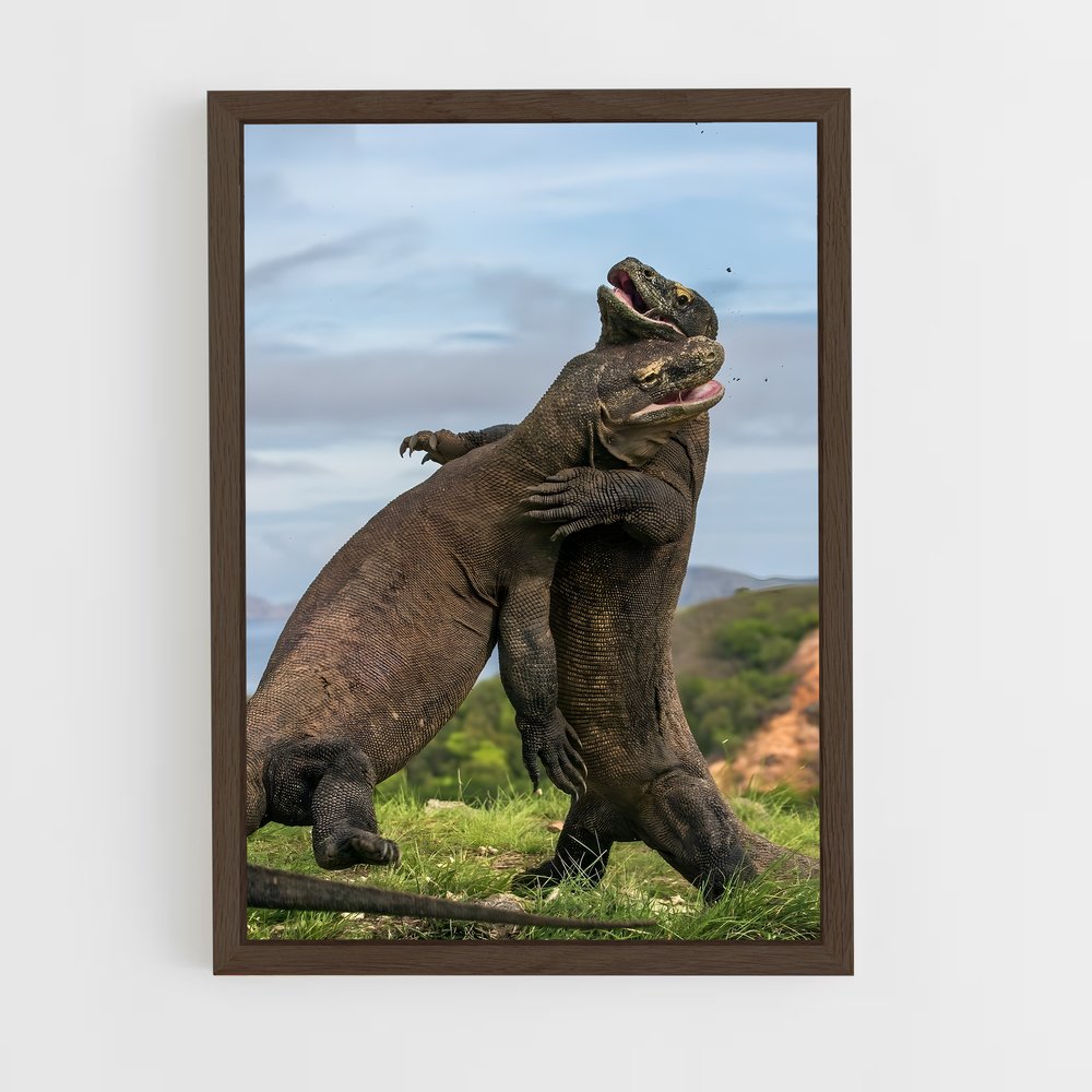 ap-komodo dragon-4 cadre Bois foncé
