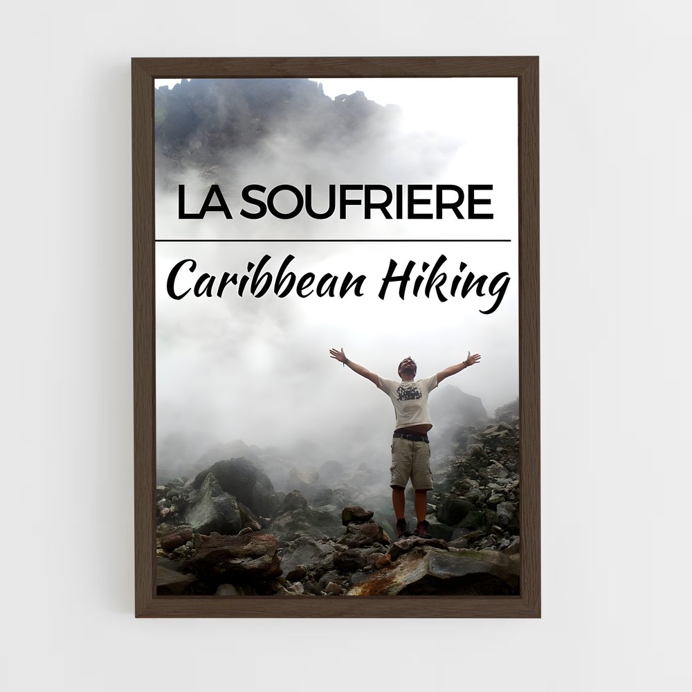 ap-la soufriere volcano-1 cadre Bois foncé
