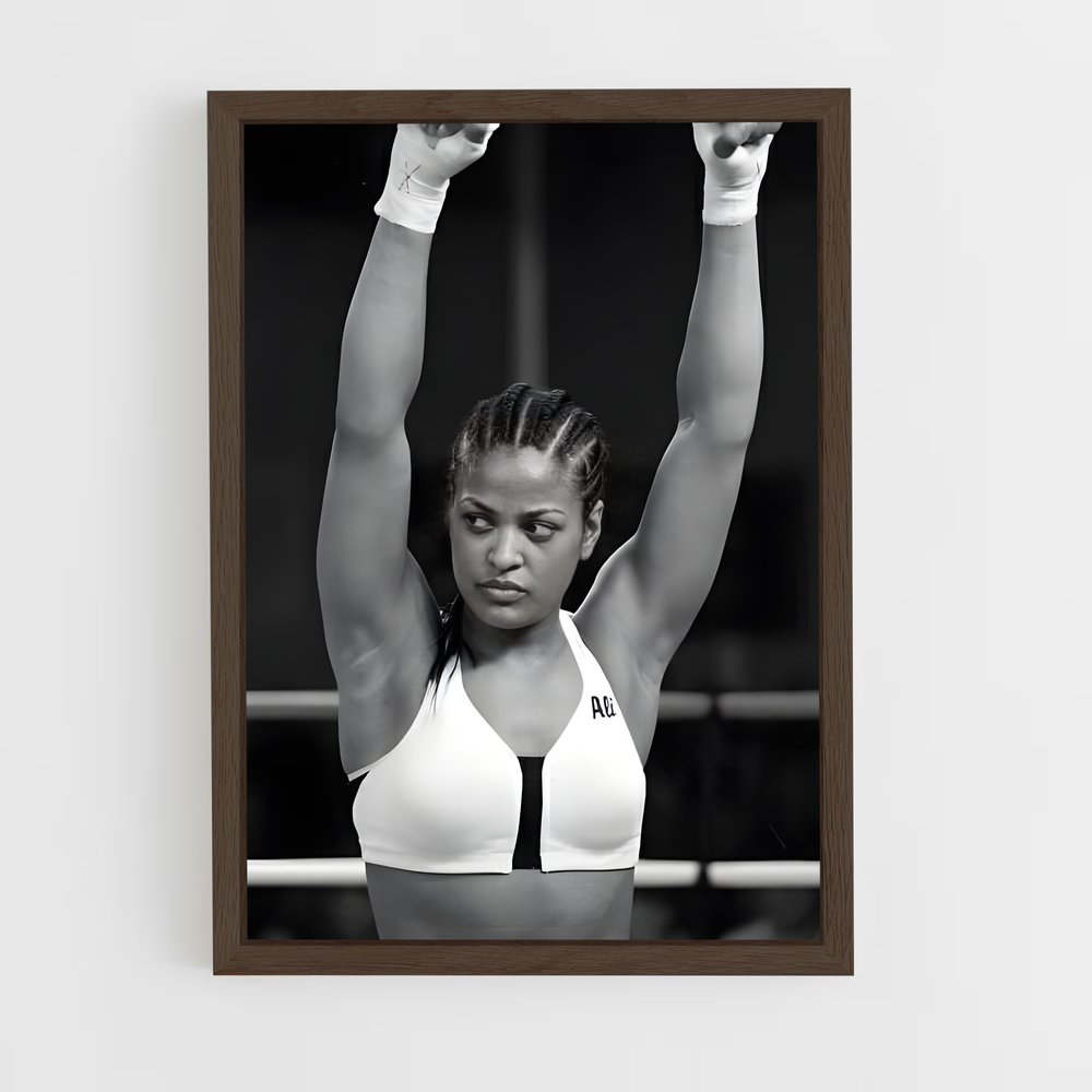 ap-laila ali-1 cadre Bois foncé