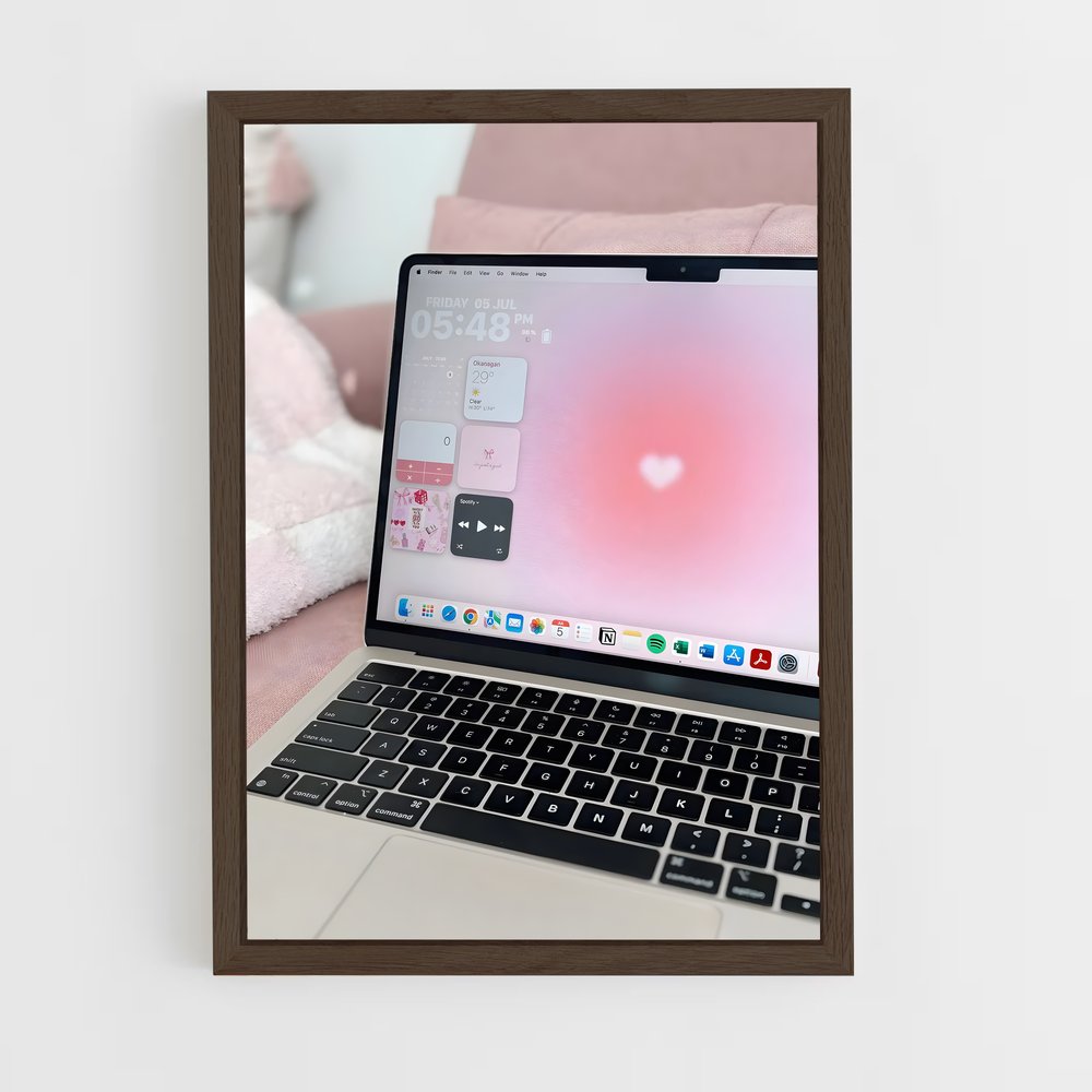 ap-laptop-7 cadre Bois foncé