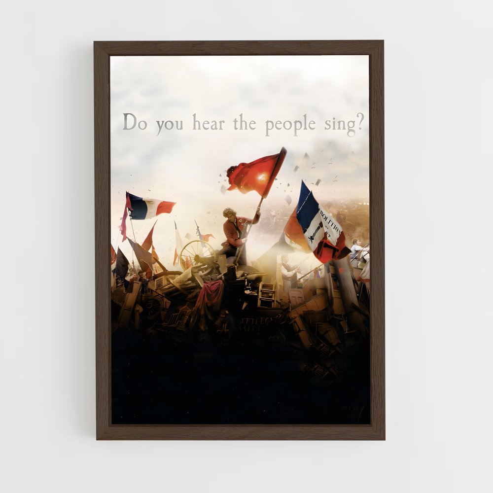 ap-les miserables-1 cadre Bois foncé