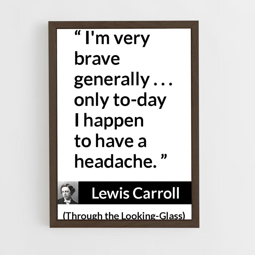ap-lewis carroll-13 cadre Bois foncé