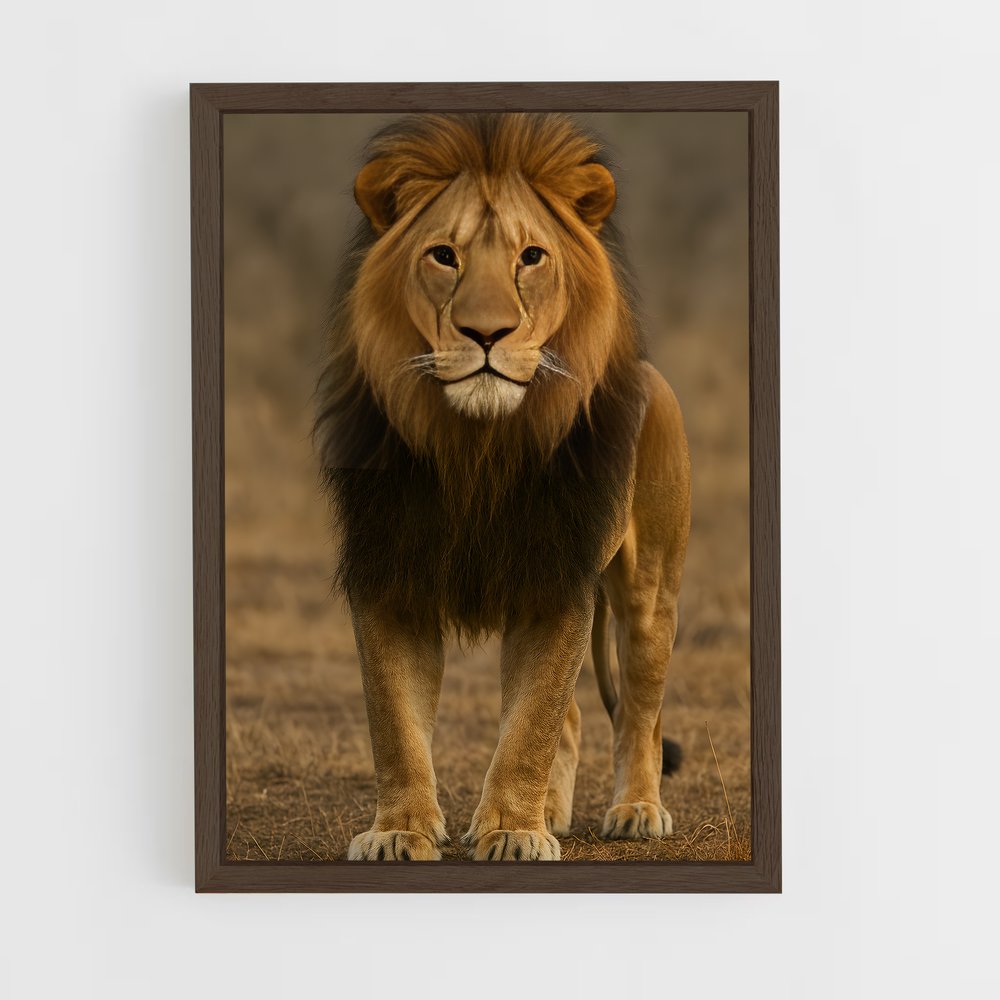 ap-lion-5 cadre Bois foncé
