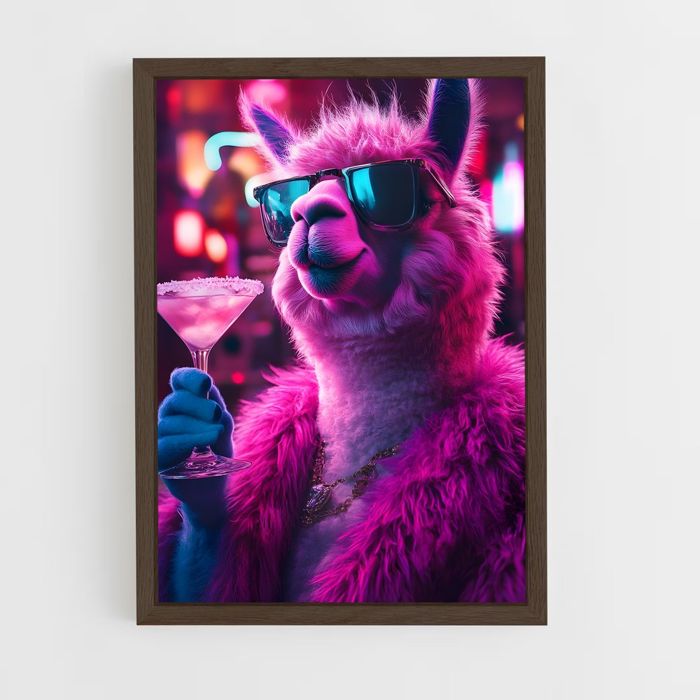 ap-llama-7 cadre Bois foncé