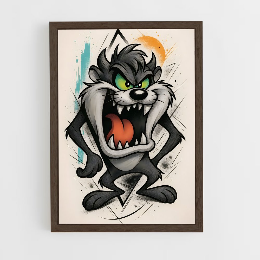 ap-looney tunes-1 cadre Bois foncé