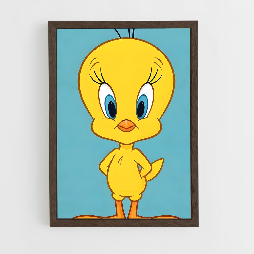 ap-looney tunes-4 cadre Bois foncé