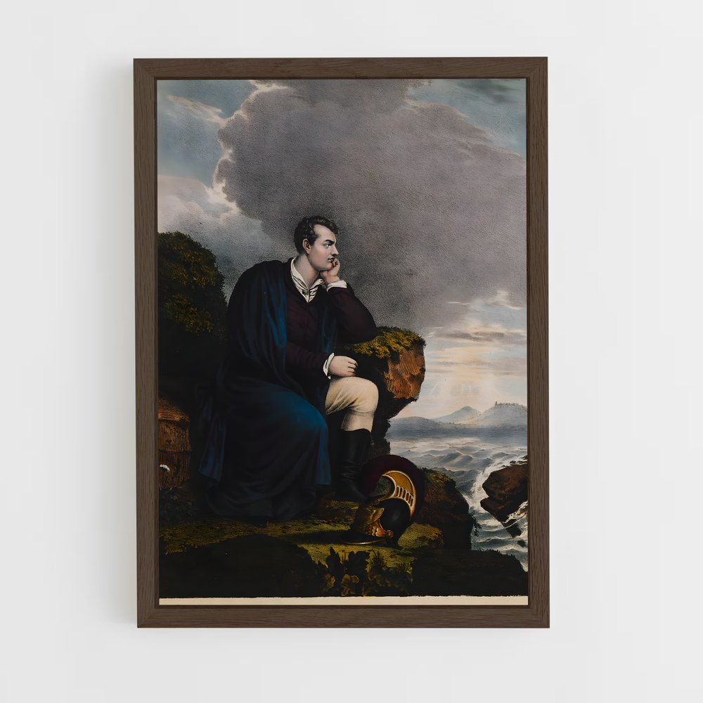 ap-lord byron-3 cadre Bois foncé