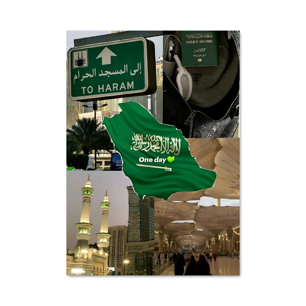 Poster Skyline de Makkah