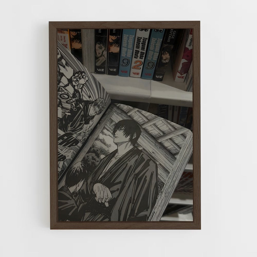 ap-manga reader-6 cadre Bois foncé