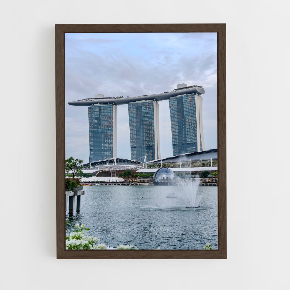 ap-marina bay sands-4 cadre Bois foncé