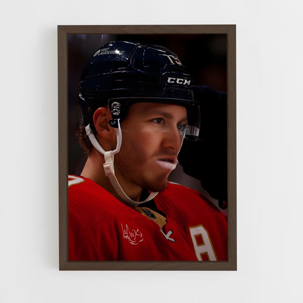 ap-matthew tkachuk-6 cadre Bois foncé