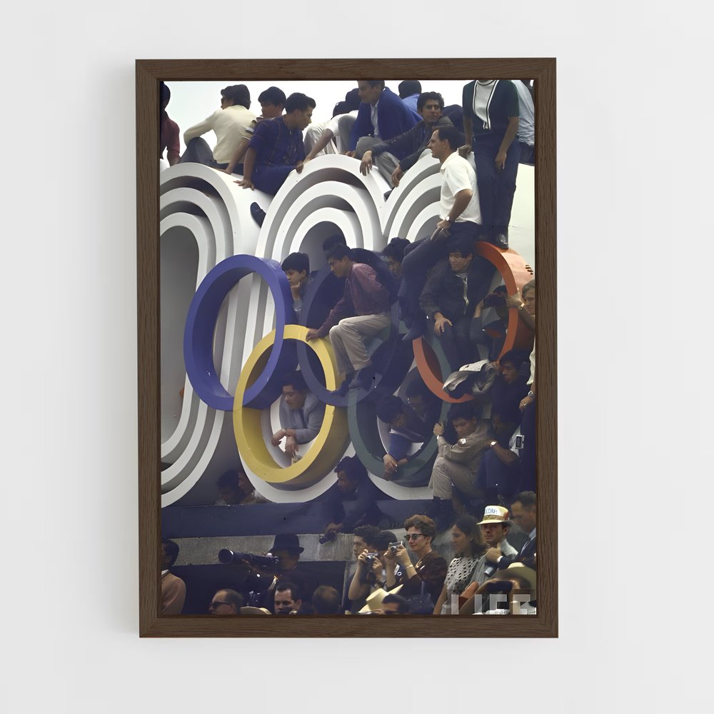ap-mexico city 1968-1 cadre Bois foncé