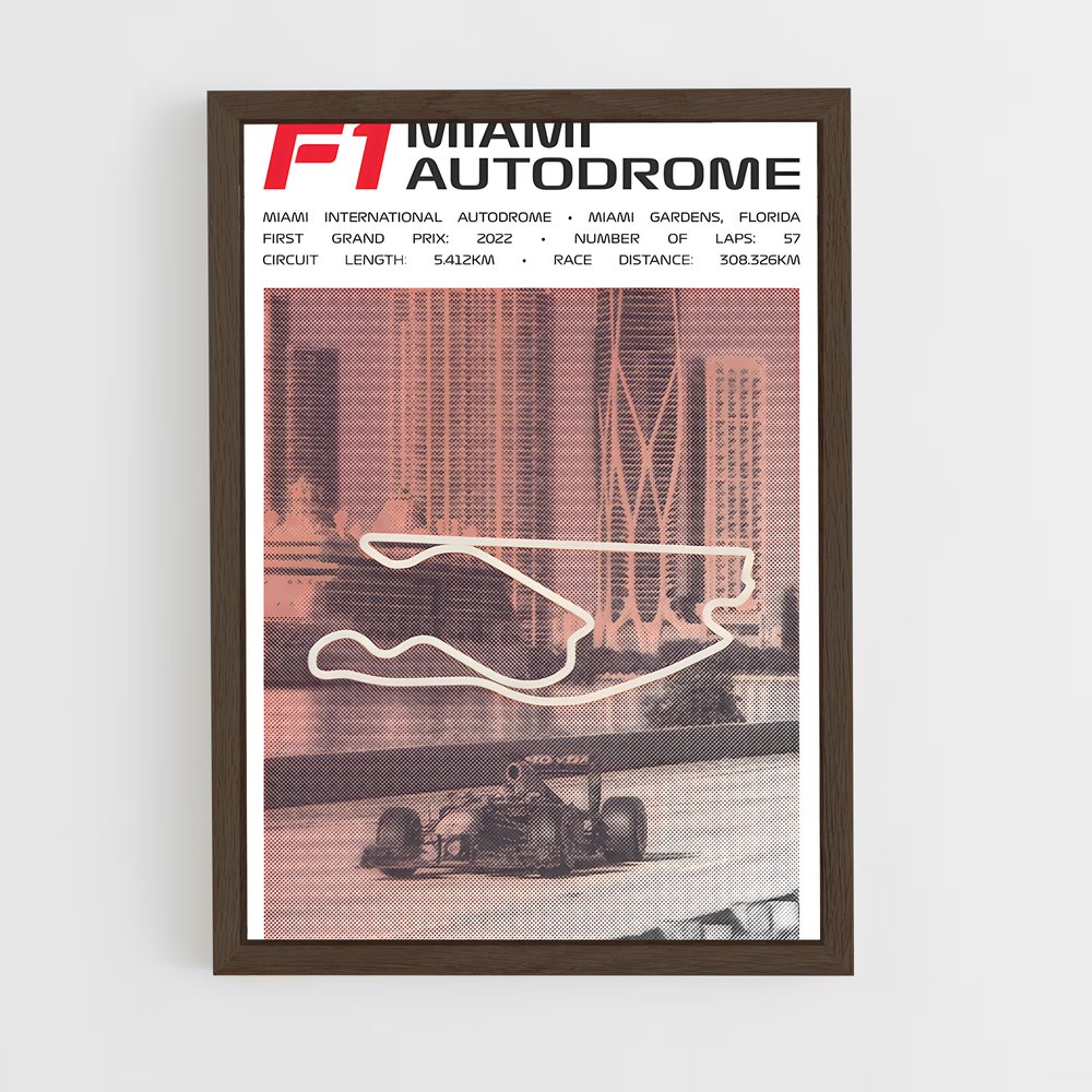 ap-miami international autodrome-3 cadre Bois foncé