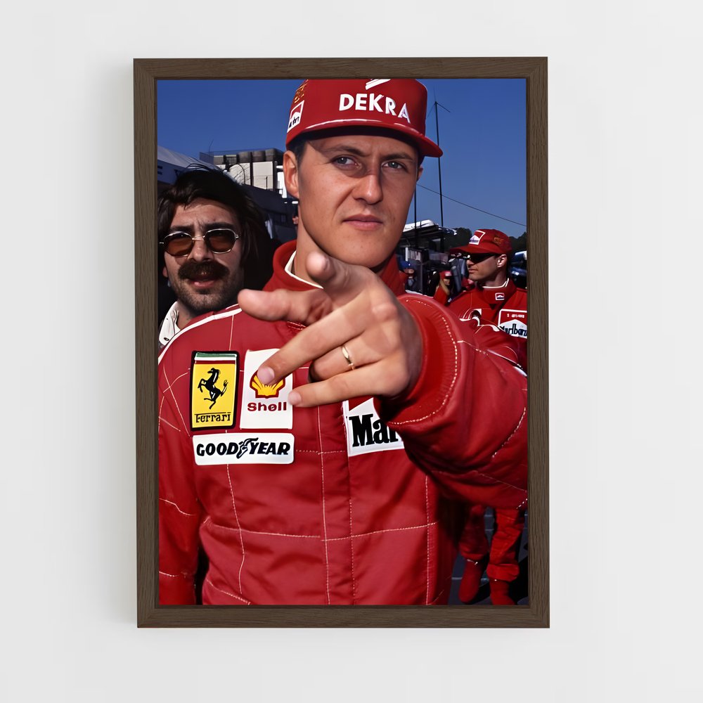 ap-michael schumacher-1 cadre Bois foncé
