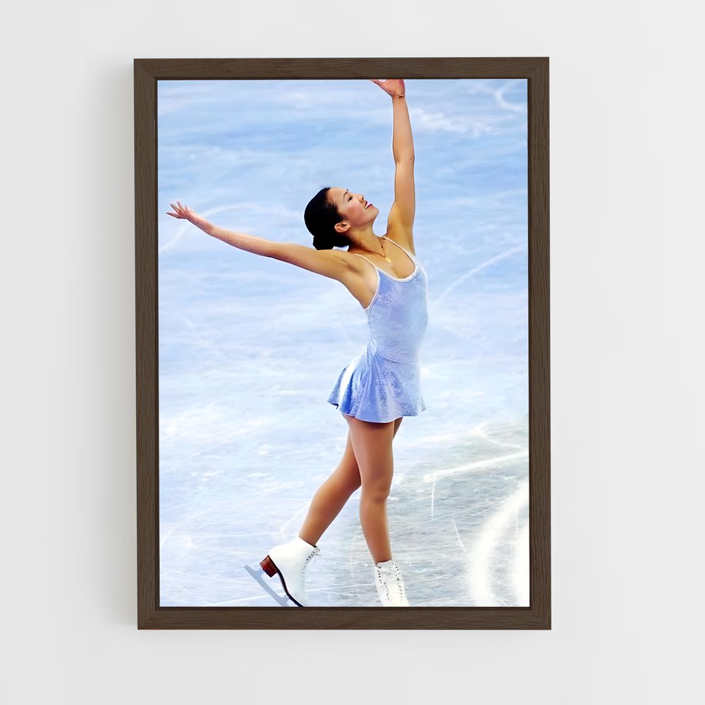 ap-michelle kwan-9 cadre Bois foncé
