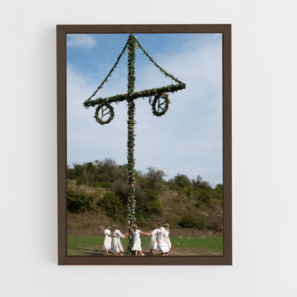 ap-midsommar-4 cadre Bois foncé