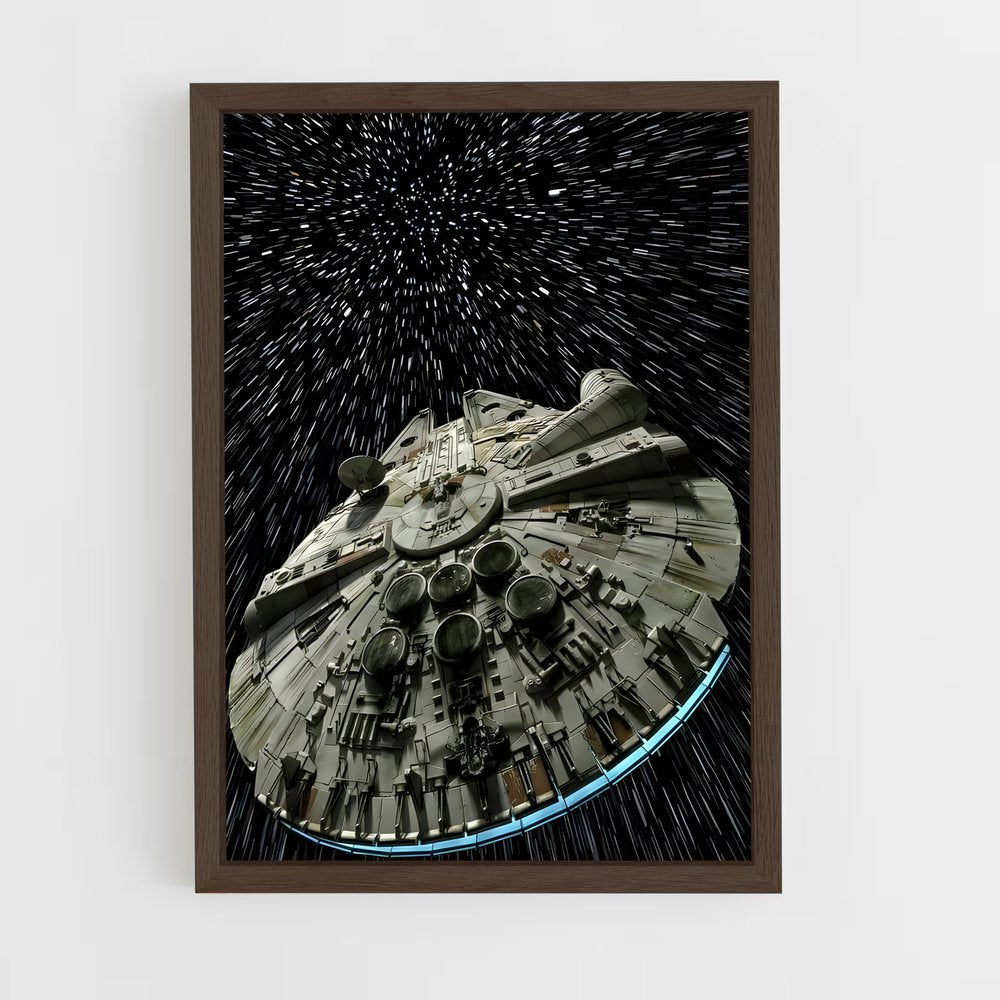 ap-millennium falcon-8 cadre Bois foncé
