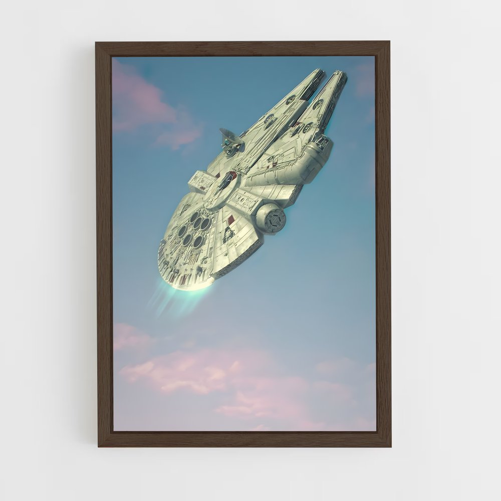 ap-millennium falcon-9 cadre Bois foncé