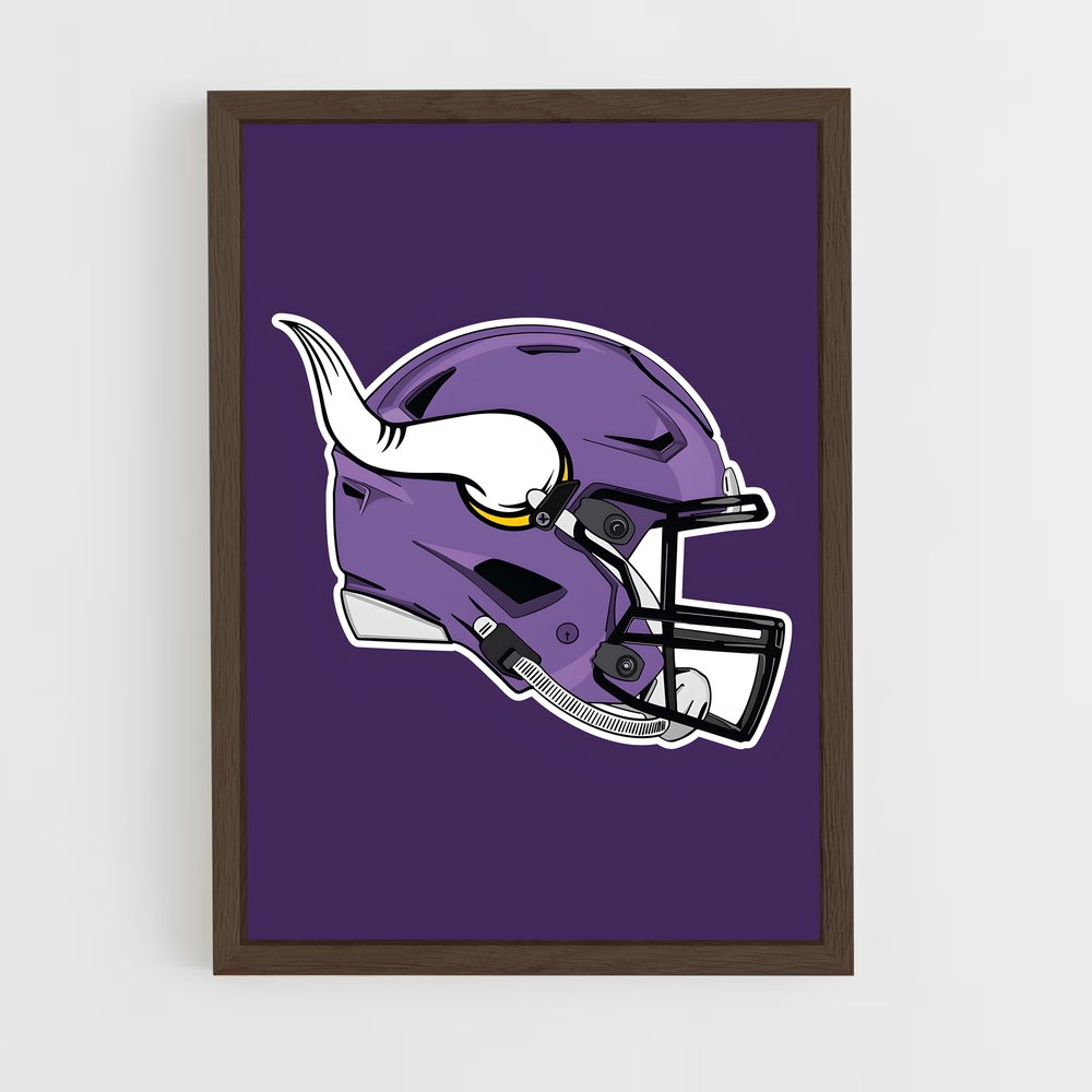 ap-minnesota vikings-6 cadre Bois foncé