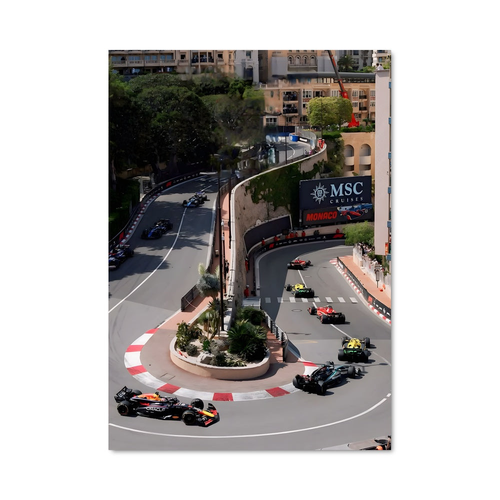 Poster Monaco à Plein Gaz