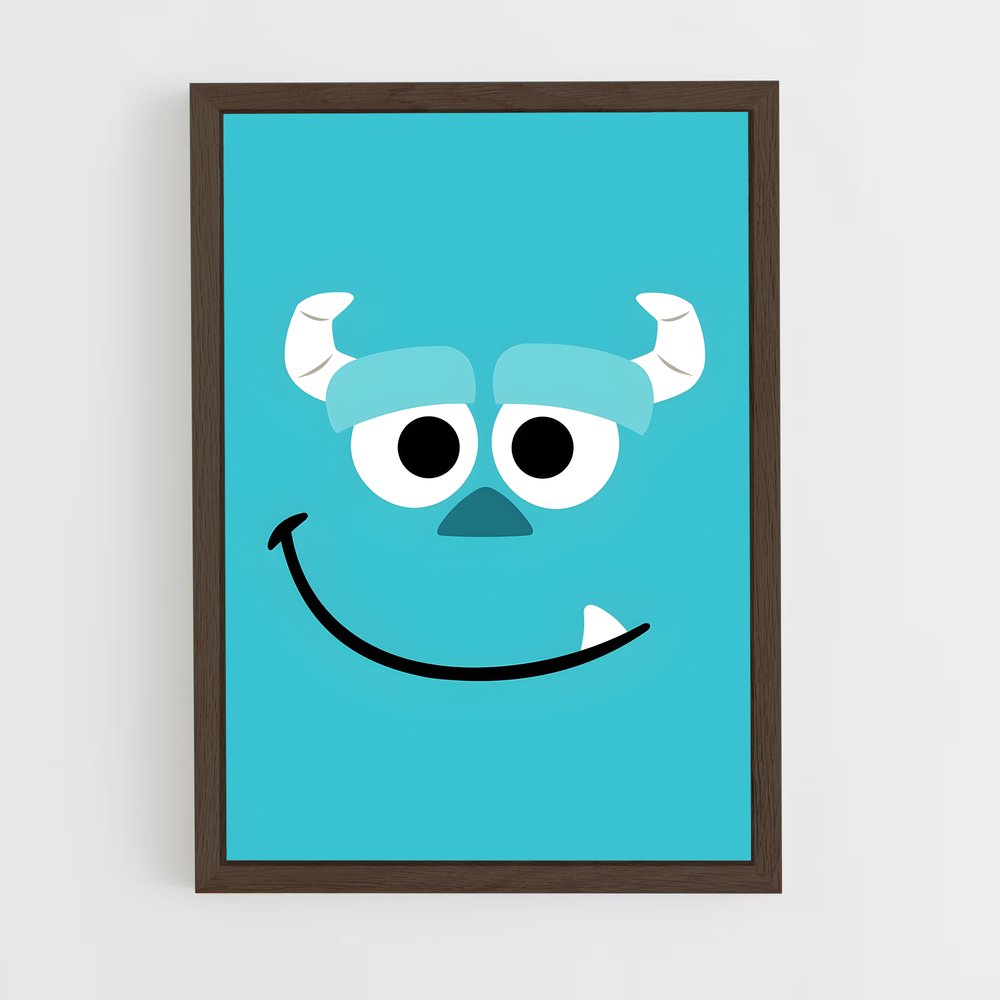 ap-monsters inc-9 cadre Bois foncé