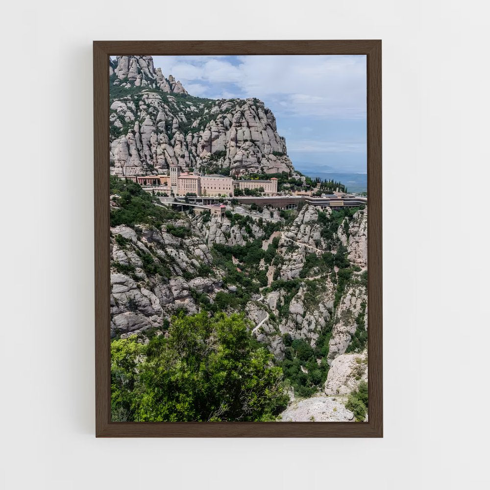 ap-montserrat monastery-2 cadre Bois foncé