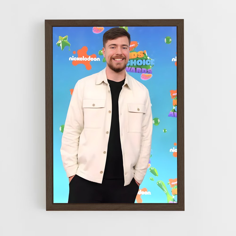 ap-mrbeast-10 cadre Bois foncé