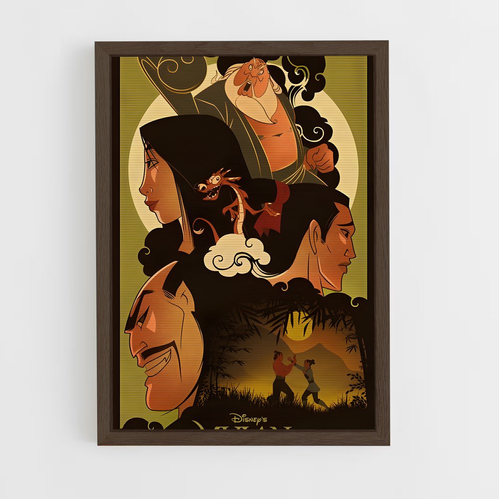 ap-mulan-6 cadre Bois foncé